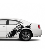 Cobra head side graphics, decals compatible with Dodge Charger 2006-2010